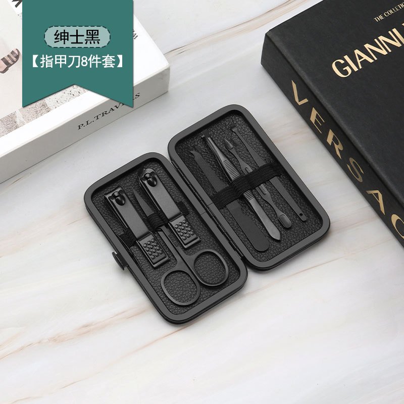 Calidad-Conjunto de 7 piezas de caballero negro