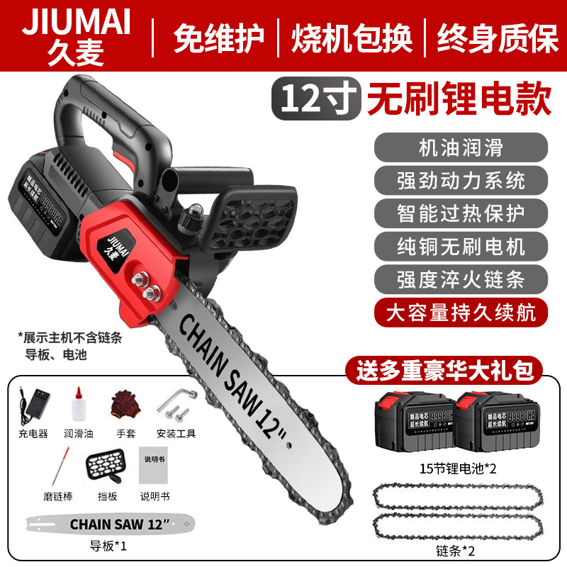 독일 Jiumai 순수 구리 브러시리스 고급 품질 제조 - 12inch 핫 세일 [15 섹션 259000H 보조 배터리 2 체인]