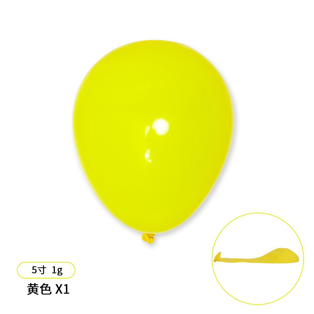 Round Matte 5-inch Yellow 200/1 paquete