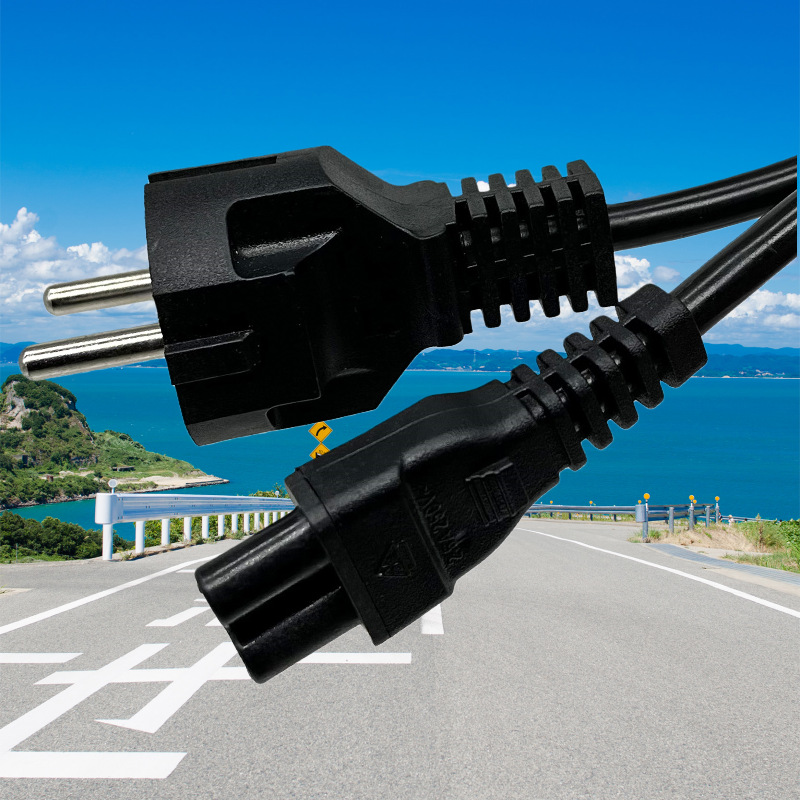 电脑主机电饭煲适配器3芯电源线源头厂家品字尾三插电源线