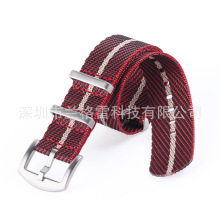 北约一体NATO精织尼龙编织帆布表带 纯色尼龙编织表带批发20-22mm