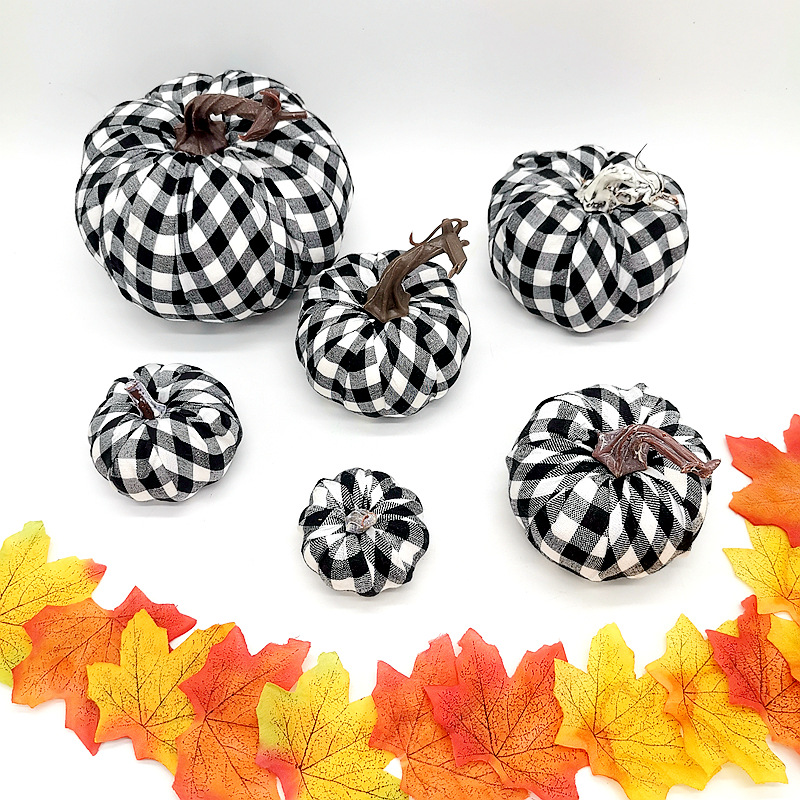 Simulation Pumpkin Black and White Lauret Cross -border e -commerce…