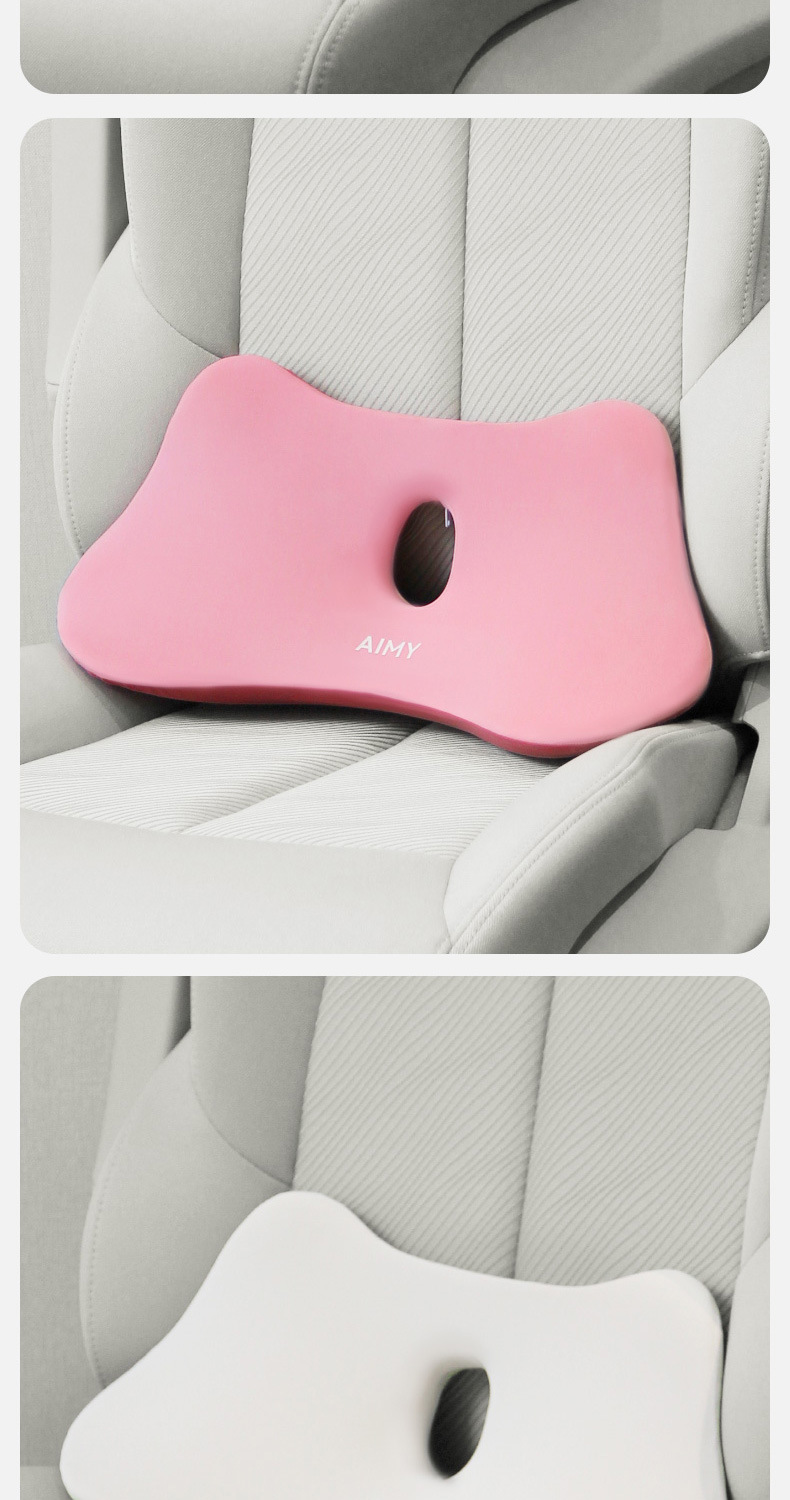 Thin Car Lumbar Support Memory Foam Small Lumbar Pillow Tailbone Car Cushion Lumbar Support Seat Support Car Lumbar Pillow