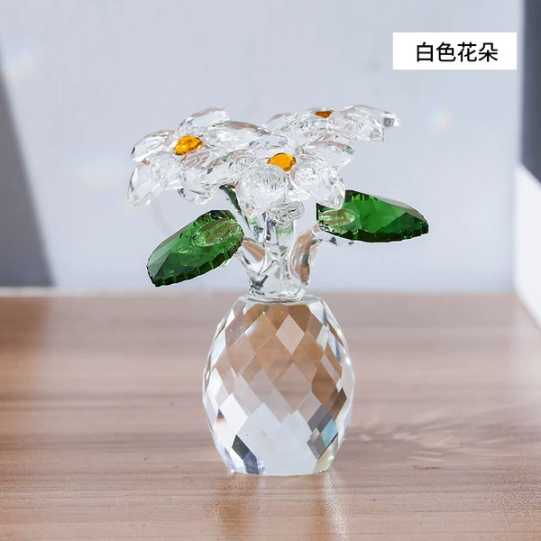 White, flowered
