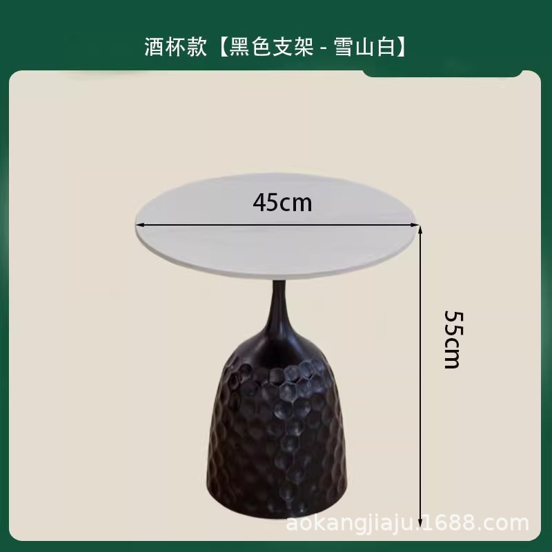 와인잔형[블랙스탠드-스노우마운틴화이트] 45x55
