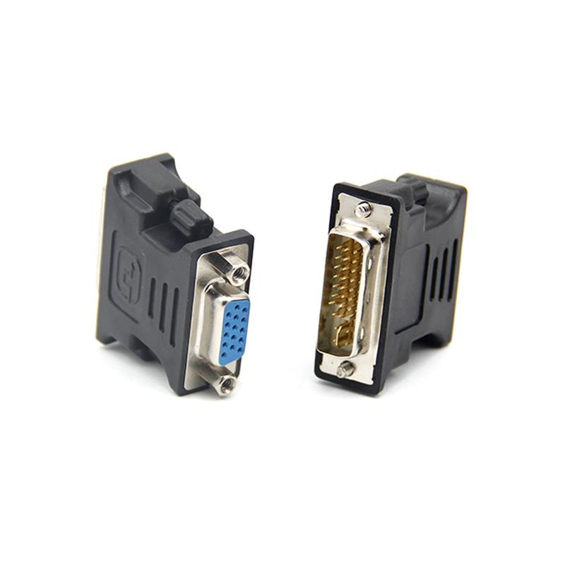 メーカー卸売VGA変換DVI24 5変換ヘッド黒VGAメス変換DVIオス変換ヘッド変換プラグパソコン|undefined