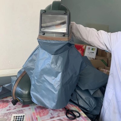 保尔夫 PS1送风喷砂头盔 配PVC 披肩防化耐漆防护工作用