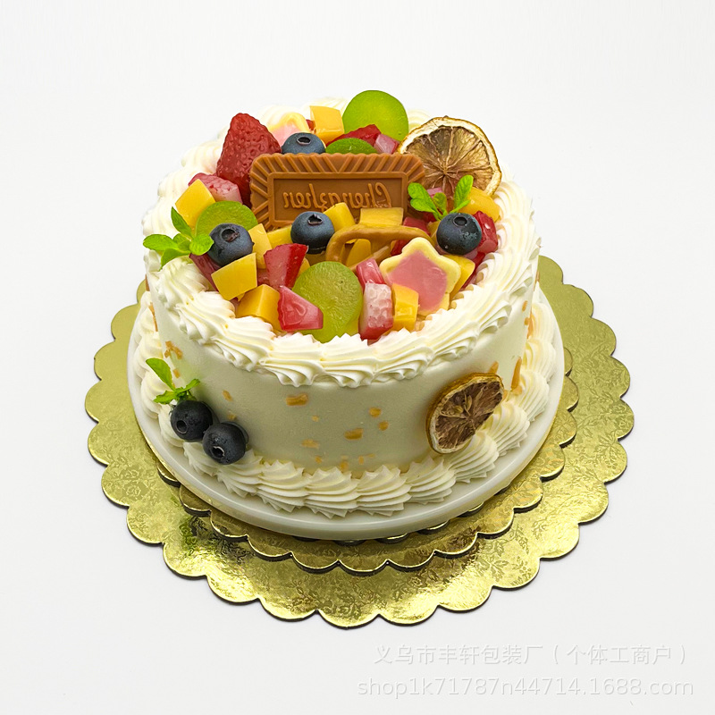 Transfronterizos pastel de alta calidad base horneado embalaje de papel de encaje dorado pastel de cumpleaños plateado almohadilla redonda cortada