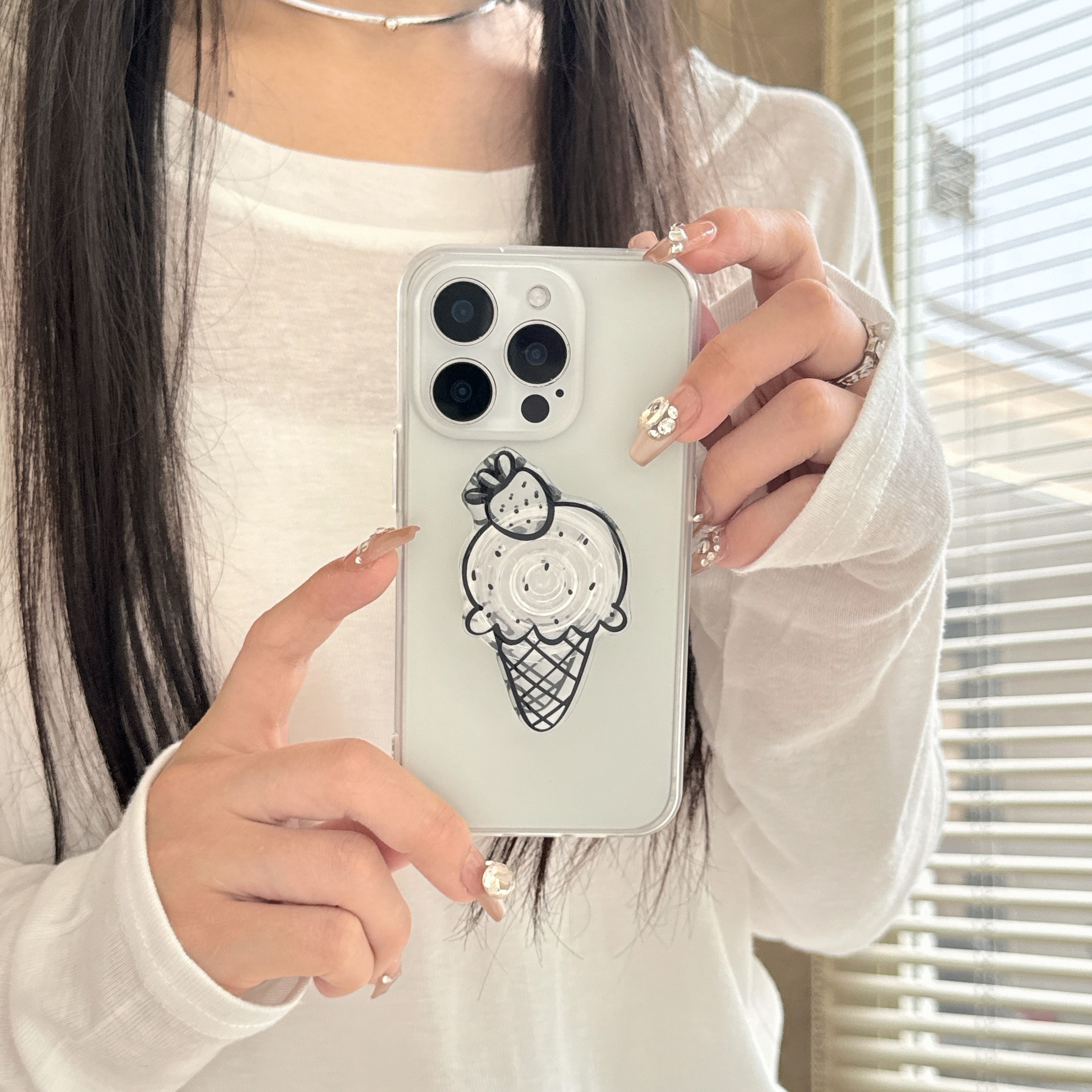 Simple verano pequeño y fresco para iPhone16 funda para teléfono móvil 15ProMax Coconut 14Pro femenino 13 nuevo 16PM