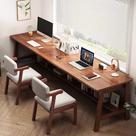 Mesa de escritorio estrecha de pierna de madera sólida dormitorio rectangular para estudiantes estudio escritorio de escritorio escritorio de oficina escritorio de computadora escritorio