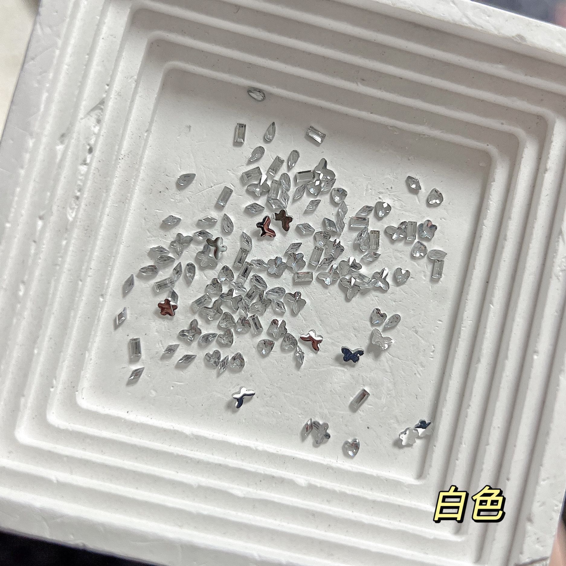 2#특소 평바닥 다이아몬드[화이트] 100개 이상