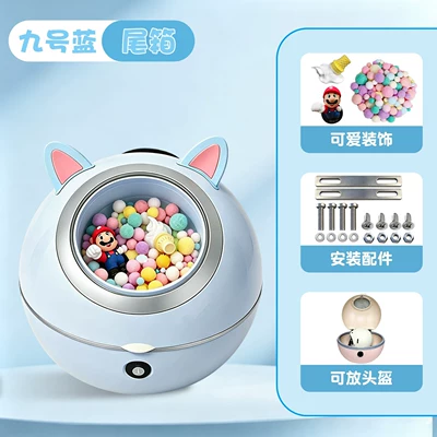 Universal Modified Decorative Accessories for Electric car tail box - light-blue-trunk-three-dimensional-sticker-decoration-tail-box