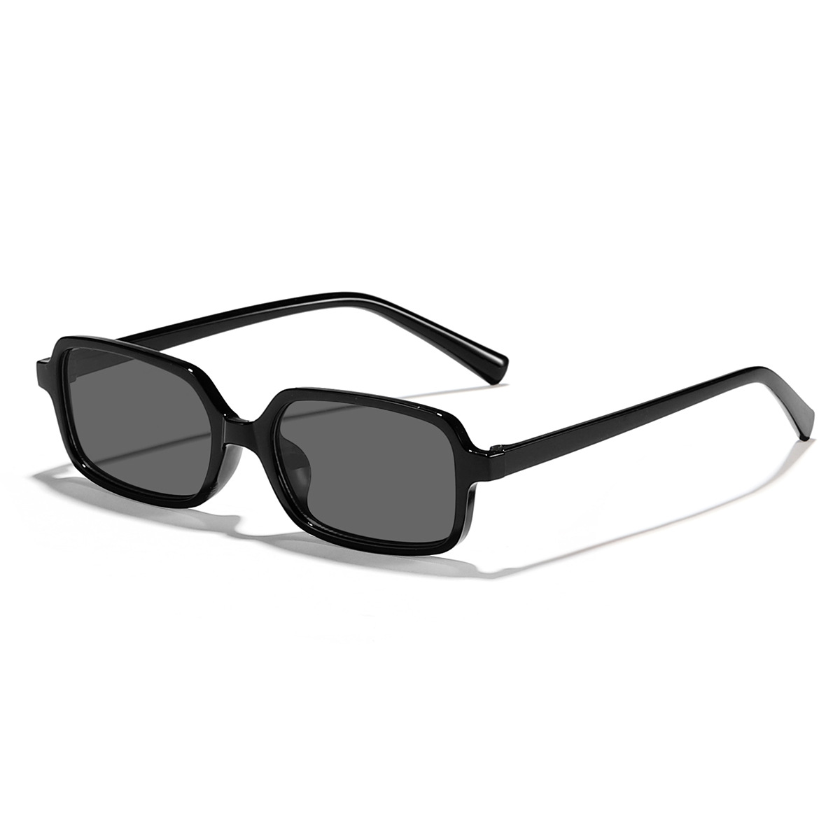 Nuevo estilo transfronterizo europeo y americano retro montura pequeña parasol rectangular gafas de sol personalidad femenina tiro callejero forma cóncava gafas de marco de miopía