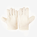 加厚双层帆布手套指间双线加强净纯棉布料白里全衬舒适耐用