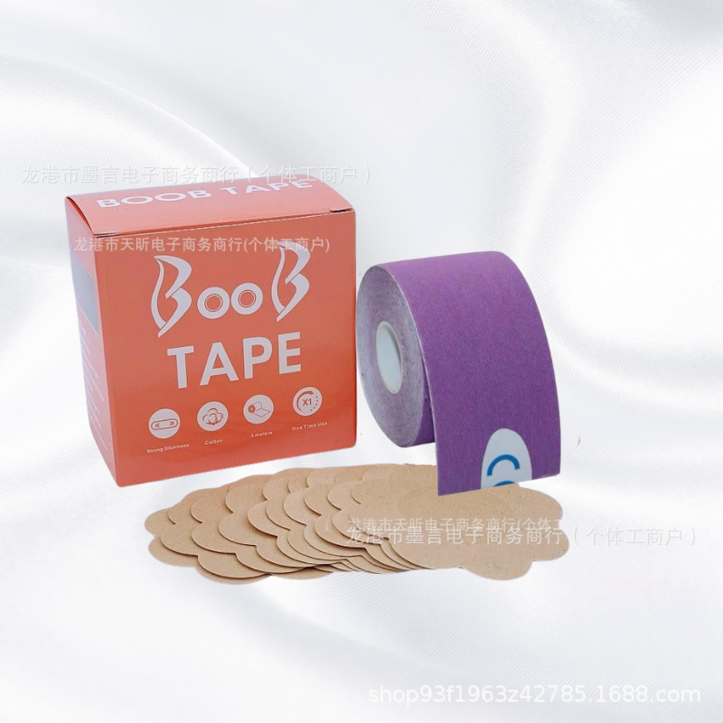 Verano BOOB TAPE pectoral pegatinas de silicona pegatinas anti-caída velcro invisible deportivo se puede usar