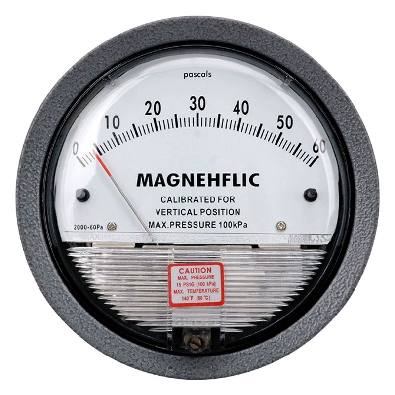 Манометр перепада чистой комнаты Очищенный микро-манометр перепада давления Указатель 0-60 ПА разводя положительное и отрицательное давление манометр воздуха
