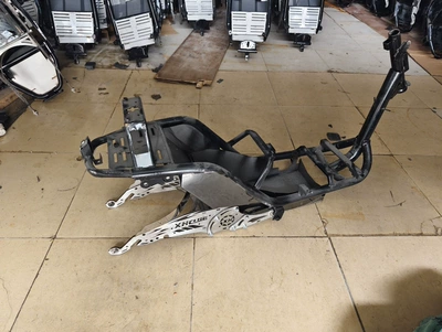 Motorcycle frame king double extended frame to maximize - little-turtle-king-integrated-warehouse-stainless-steel-hanging-frame-flat-fork