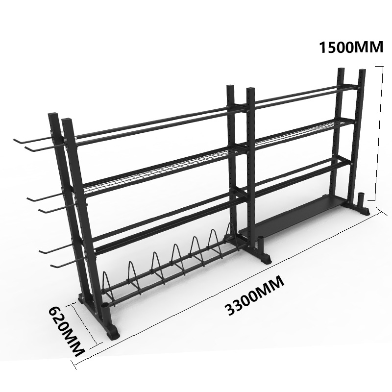 이중 스팬 4 층 길이 3060mm 너비 620mm 높이 1500mm (모든 조합 구성)