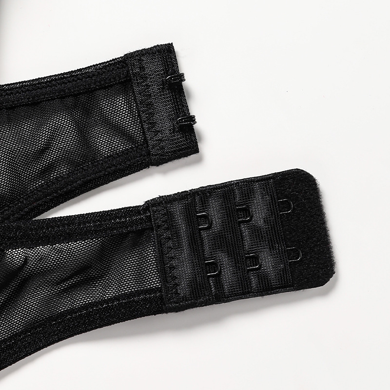 Set di lingerie sexy in pizzo di grandi dimensioni, divertente scrigno a forma di T, reggiseno da donna arricciato anticedevole e regolabile_voghion.com