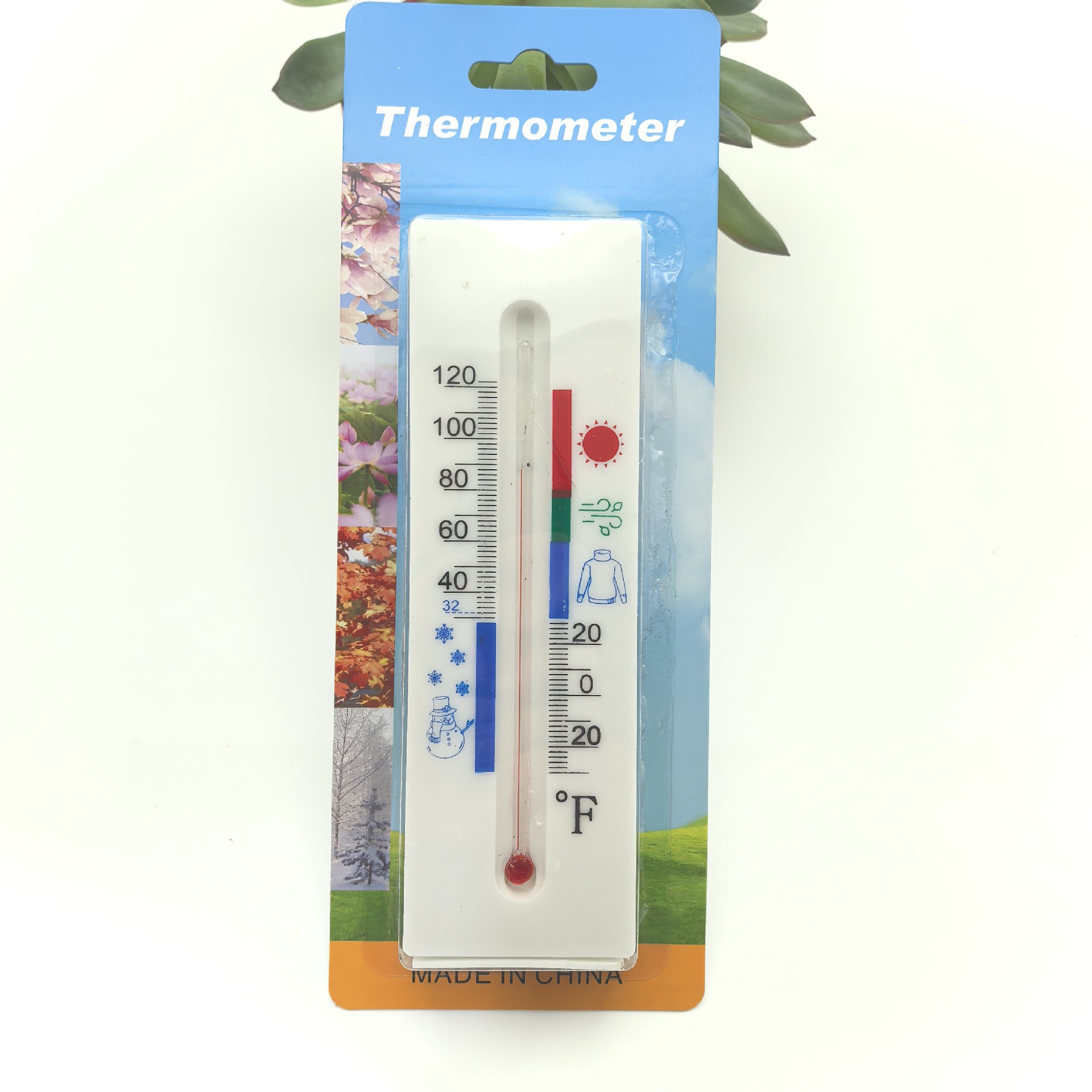 本公司专业制造抽屉温度计塑料温度计抽拉温度计室内外温度计