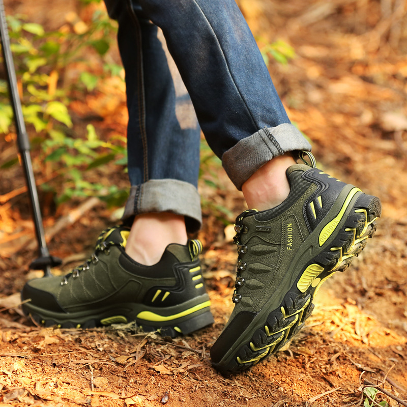 Hiking Shoes for Men and Women, Waterproof and Non-Slip Outdoor Shoes, Wear-Resistant Hiking Shoes, Hiking Travel Sports Shoes, Cross-Country Running Shoes