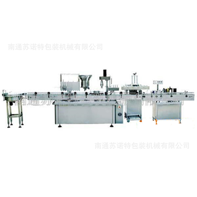 大型全自动液体灌装线玻璃瓶塑料瓶消毒液不锈钢灌装生产线供应