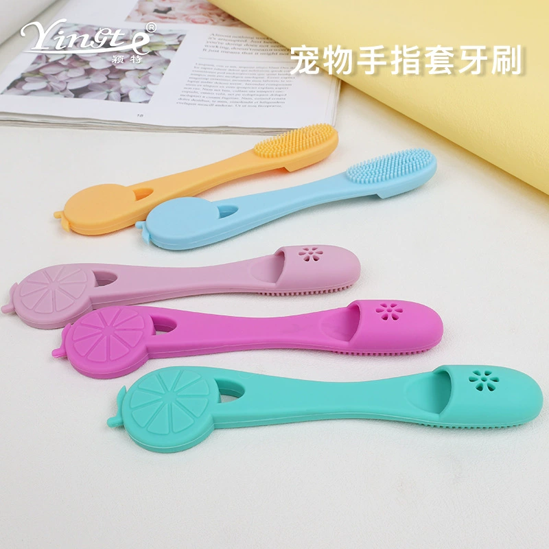 Товары для домашних животных зубная щетка для домашних животных силиконовая щетка для пальцев зубная щетка для чистки зубов собаки зубная щетка для кошек