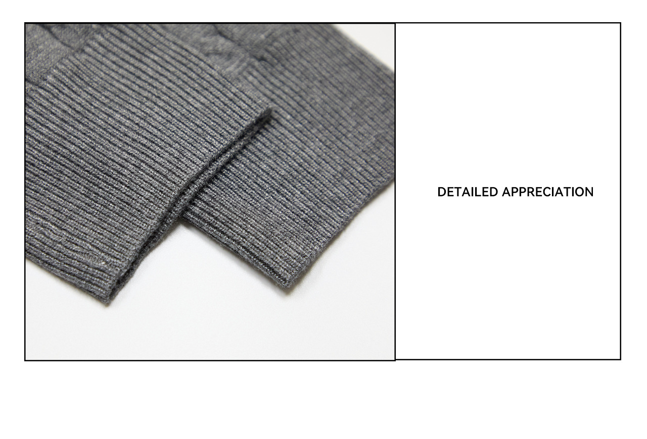 UNF Cable-Knit Henley Sweater