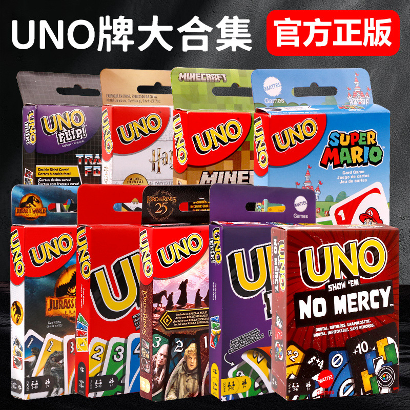 Authentic Uno Card Board Game Classic Uno Multiplayer Casual Party Tabletop Game Poker