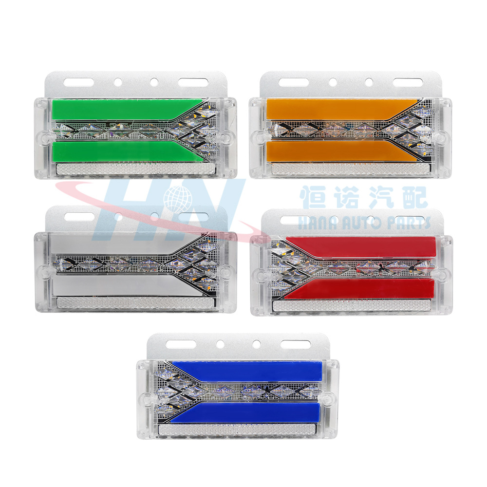 Camión remolque luz lateral Diamante 24V Camión de mampostería luz lateral Nueva luz lateral LED