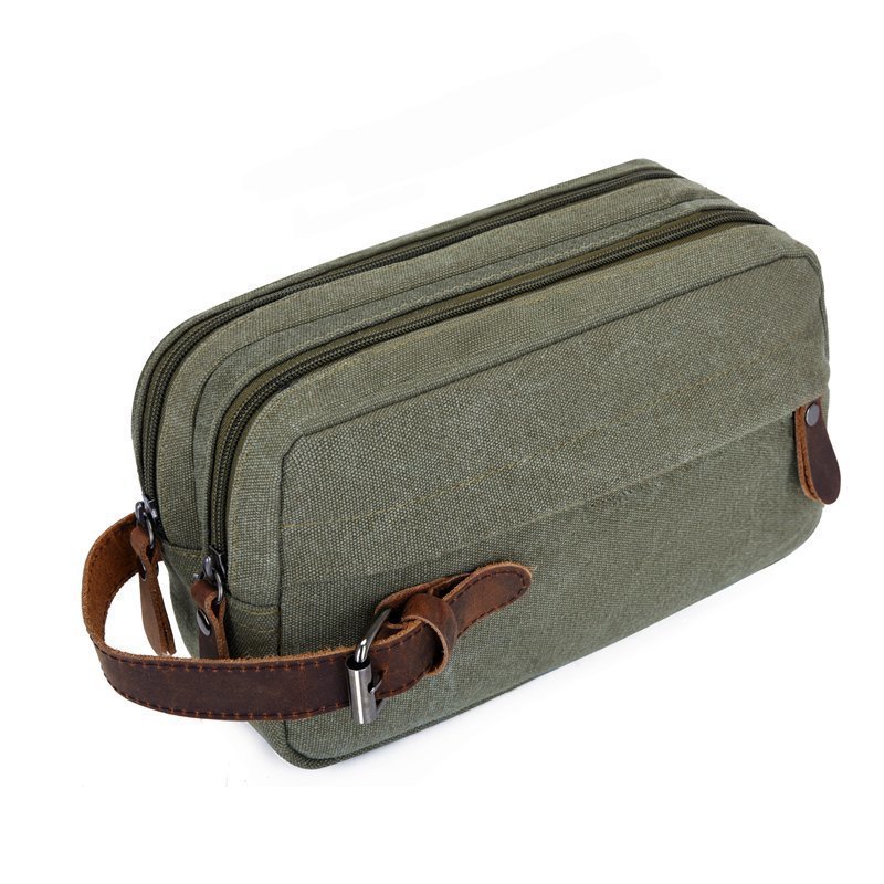 工厂批发收纳包运动便携帆布洗漱包时尚手提防水男士手包批发