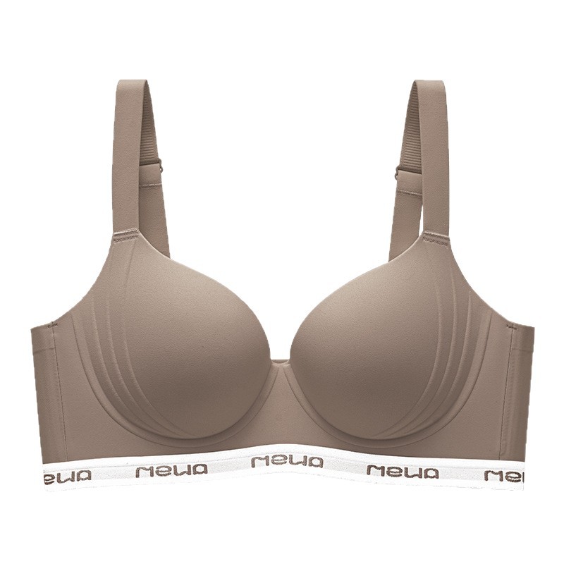 Plus-Size Women's Thin Bra for Large Busts, Anti-Sagging, Adjustable, with Underwire, Side Support Bra