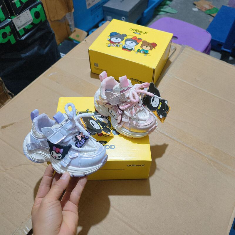 Wenzhou Brand Adi Bear Baby Shoes for Girls, Kuromi Non-Slip Sports Shoes, Children's Cartoon Double Mesh Dad Shoes Wenzhou Brand Adi Bear Baby Shoes for Girls, Kuromi Non-Slip Sports Shoes, Children's Cartoon Double Mesh Dad Shoes