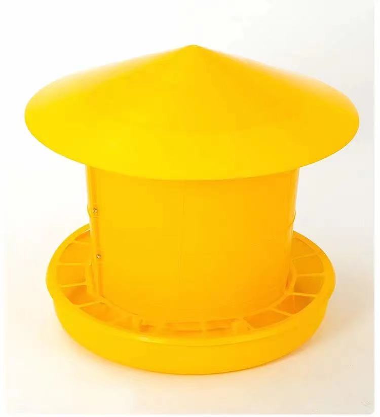 Las aves de corral espesaron el cubo material grande 20KG con la cubierta 40kg de la malla con el sombrero grande a prueba de lluvia de la cubierta de la malla