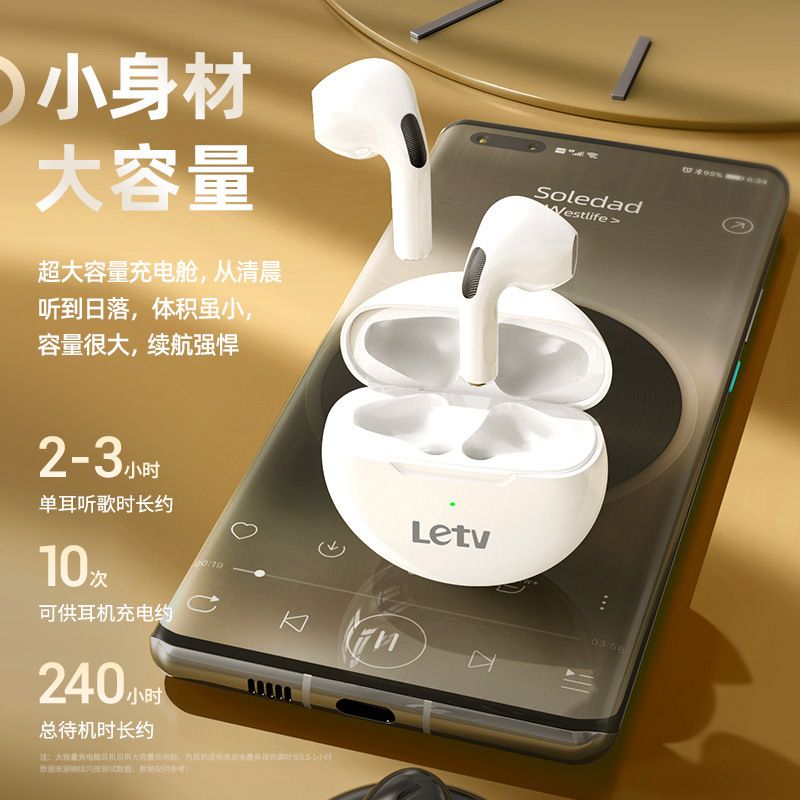 楽視letv無線bluetoothイヤホン超長航続pro 6騒音低減半入耳式ブランド正規品華強北|undefined