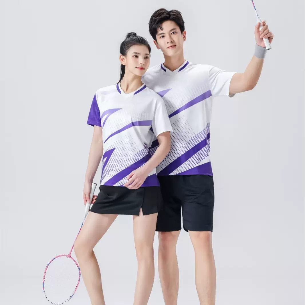 包邮高品质冰丝儿童成人乒乓球羽毛球网球训练服定 制LOGO氨纶