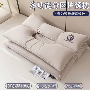 Factory Direct Sale All-Cotton Double-Layer Rectangular Anti-Traction Pillow Core, Non-Ear-Pressing, Washable Pillow, Live-Streaming Internet Celebrity Whole Head