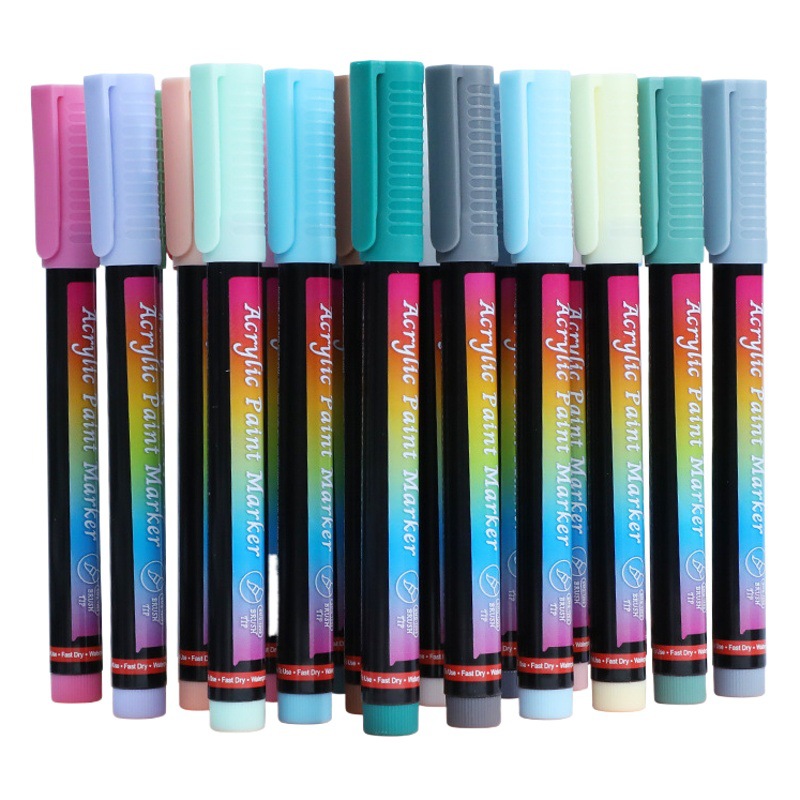 Juego de rotuladores acrílicos de cabeza suave Somic, gouache de color, bolígrafo de gancho, bolígrafo de graffiti modelo de cerámica Gucca de bricolaje