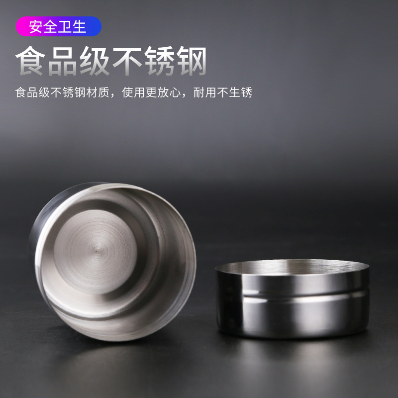 Hengzhi stainless steel seasoning bottle with hole cover for household pepper and salt powder barbecue seasoning jar kitchen supplies