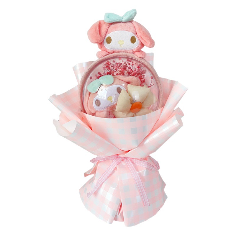 Regalo de Cumpleaños, Creativo Ramo de Muñecas de Flores de Dibujos Animados, Producto Terminado, Venta al por Mayor, Ramo de Muñecas Sanrio, Venta al por Mayor Transfronteriza