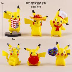ポケモン かわいいピカチュウ ケーキオーナメント ブラインドボックス ガチャ カーフィギュア