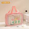 Large toiletry bag-pink flower