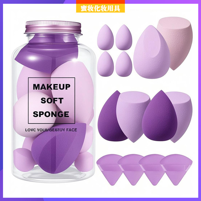 Conjunto de combinación transfronteriza, belleza, huevo, soplo de polvo, botella a la deriva sin látex, soplo de polvo, esponja, cojín de aire, no comer polvo, seco y húmedo image 5