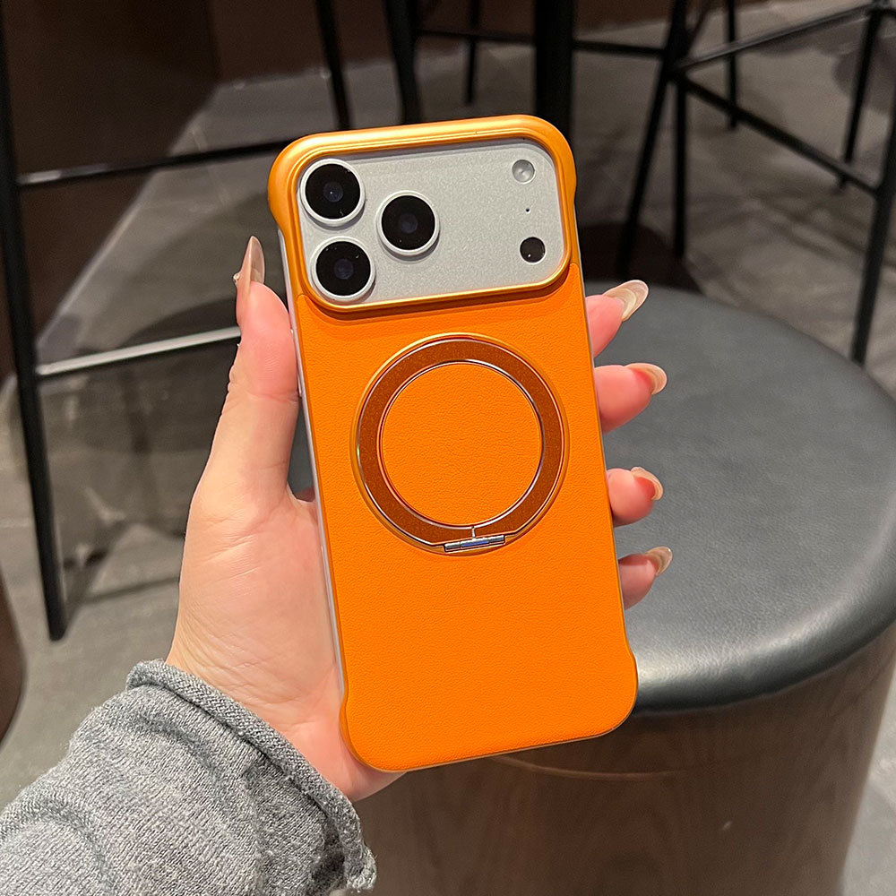 Custodia protettiva ultra sottile senza cornice, compatibile con iPhone 17, Huawei e Xiaomi, con adesivi in pelle e supporto._voghion.com