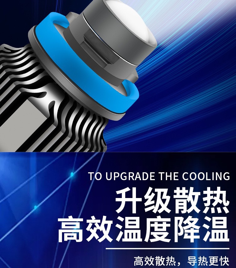 Factory Cross-Border Specializes in Automotive Led Lens Two-Color Fog Lamp H7 9005 9006 H11 Integrated Non-Destructive Installation