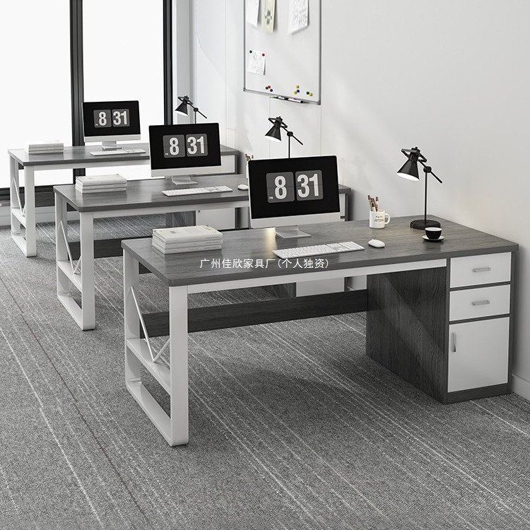 Staff Desk Simple Modern Office Desk Simple Staff Desk and Chair Combination Desk Home Computer Desk