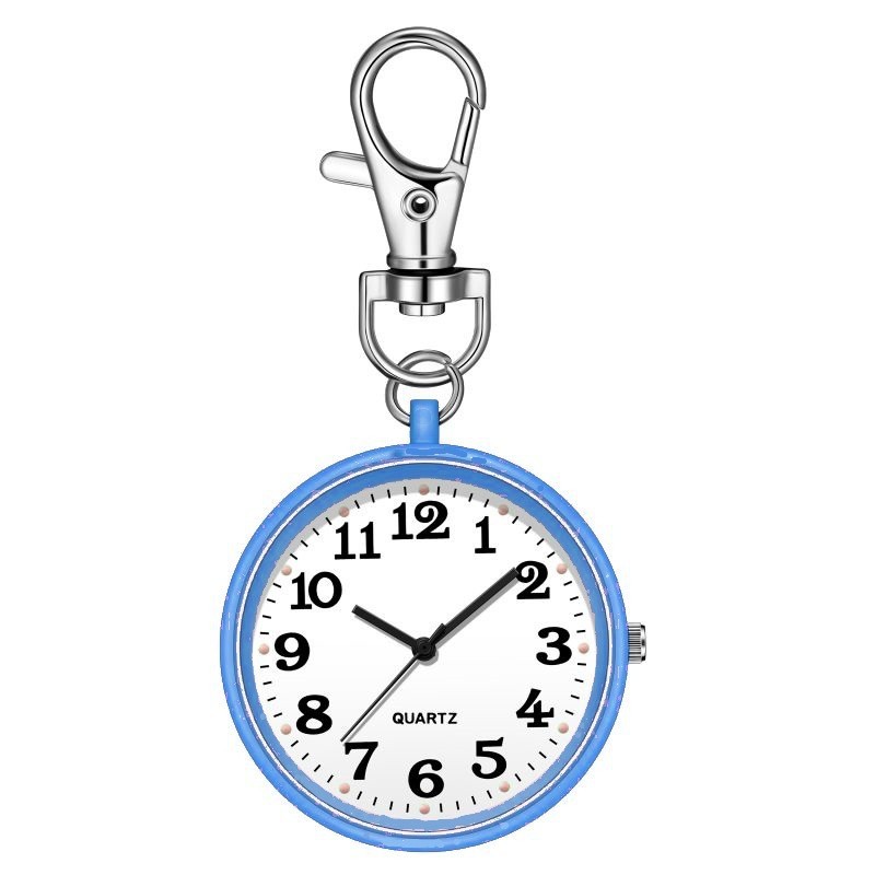 Clear Dial Large Number Keychain Versatile Pocket Watch Large Dial Quartz Watch for Junior High School Students Exam Use