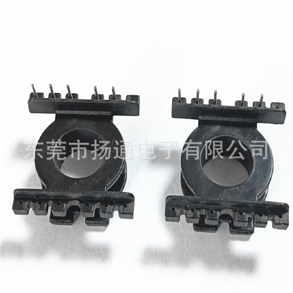 POT3319变压器骨架立式6+6 空7个脚的