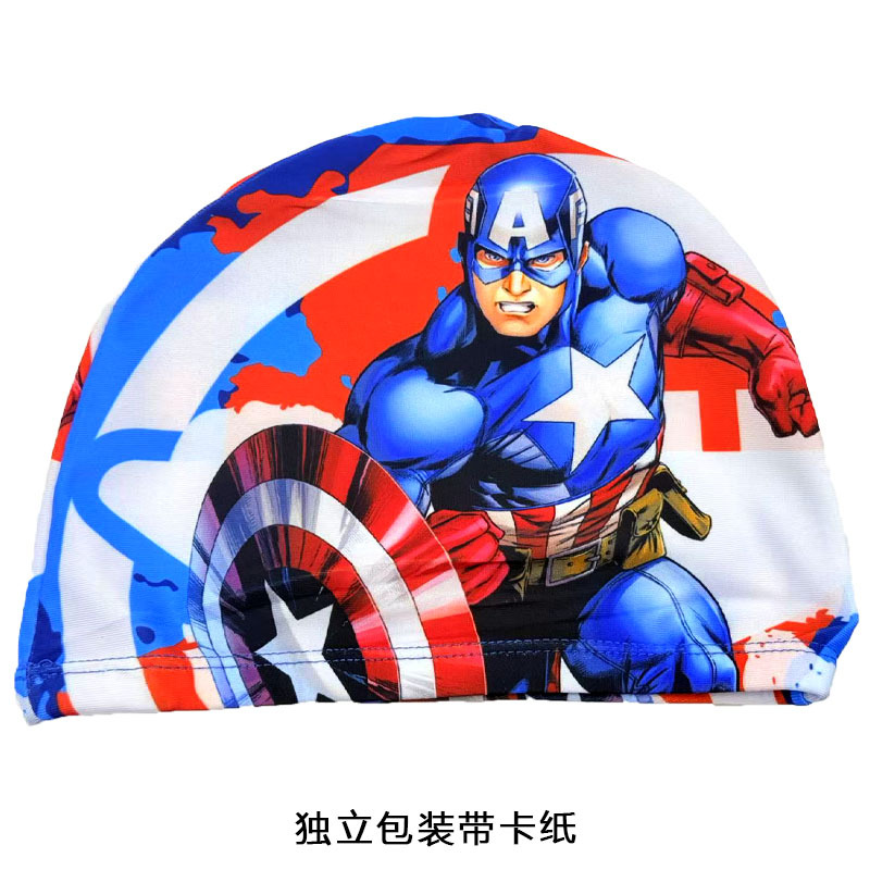 Gorro de natación al por mayor Gorro de natación de tela unisex Gorro de natación de secado rápido con estampado de aguas termales para niños adultos