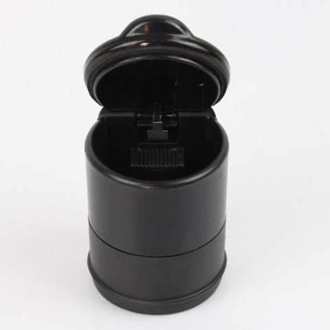 Coche alto ignífugo Cenicero 4S ordinario coche titular de cigarrillos coche Cenicero universal Cenicero portátil negro